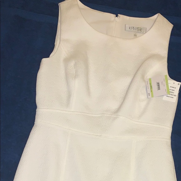 kasper white dress